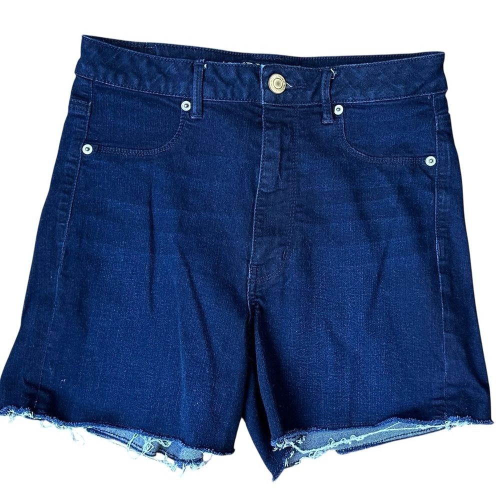 Women’s American Eagle Raw Hem Super Stretch Denim Jean Shorts Size 10